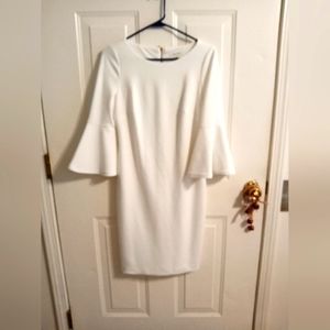 Women's size 6 white Calvin Klein dress